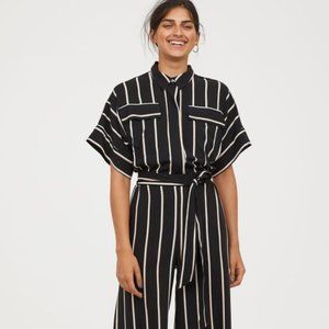 Striped jumpsuit